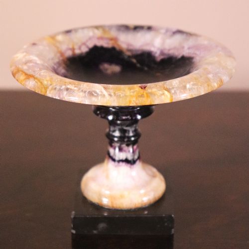 19TH CENTURY BLUE JOHN TAZZA OF SMALL SIZE - ADDITIONAL PHOTO 2