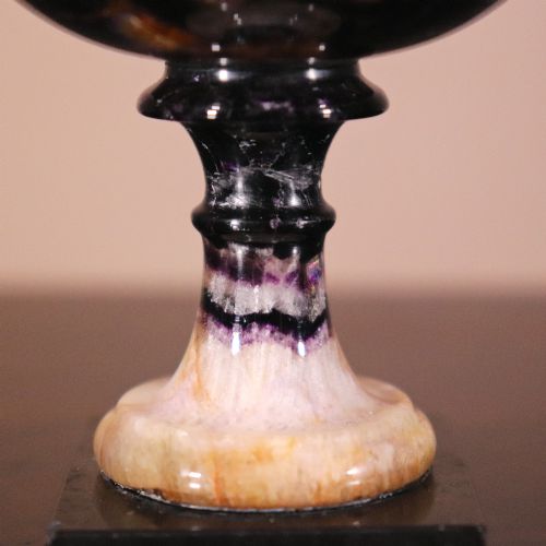 19TH CENTURY BLUE JOHN TAZZA OF SMALL SIZE - ADDITIONAL PHOTO 3