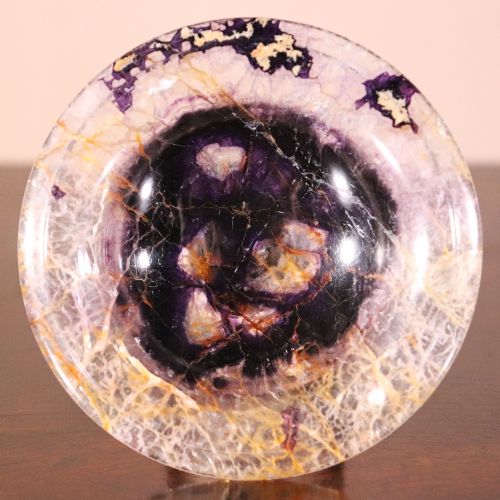 19TH CENTURY BLUE JOHN TAZZA OF SMALL SIZE - ADDITIONAL PHOTO 4