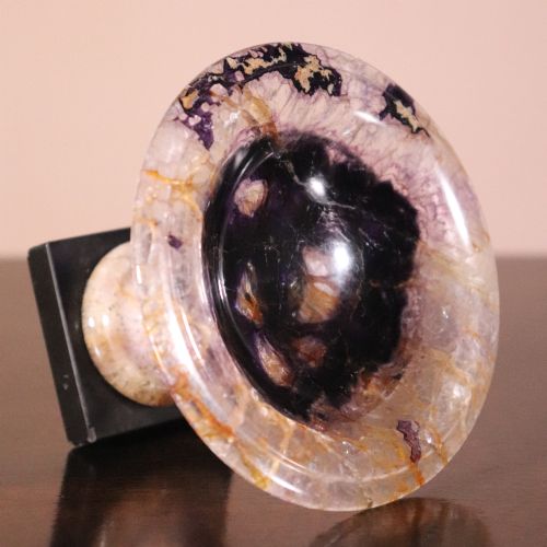 19TH CENTURY BLUE JOHN TAZZA OF SMALL SIZE - ADDITIONAL PHOTO 6