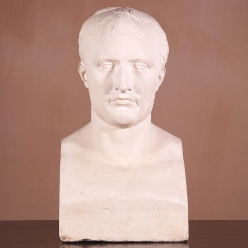 LARGE ANTIQUE PLASTER BUST OF NAPOLEON