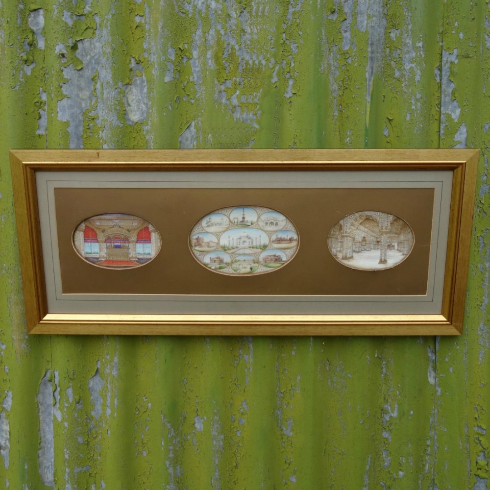 Three large Indian Miniatures