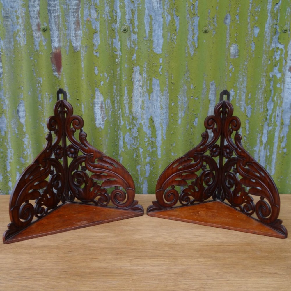 Pair of Anglo Indian Wall Brackets