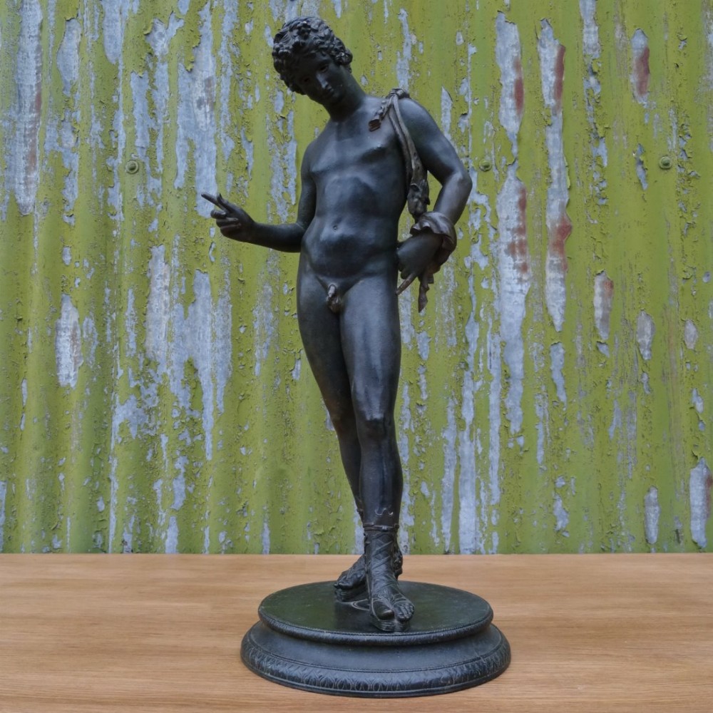 Large Grand Tour bronze Narcissus