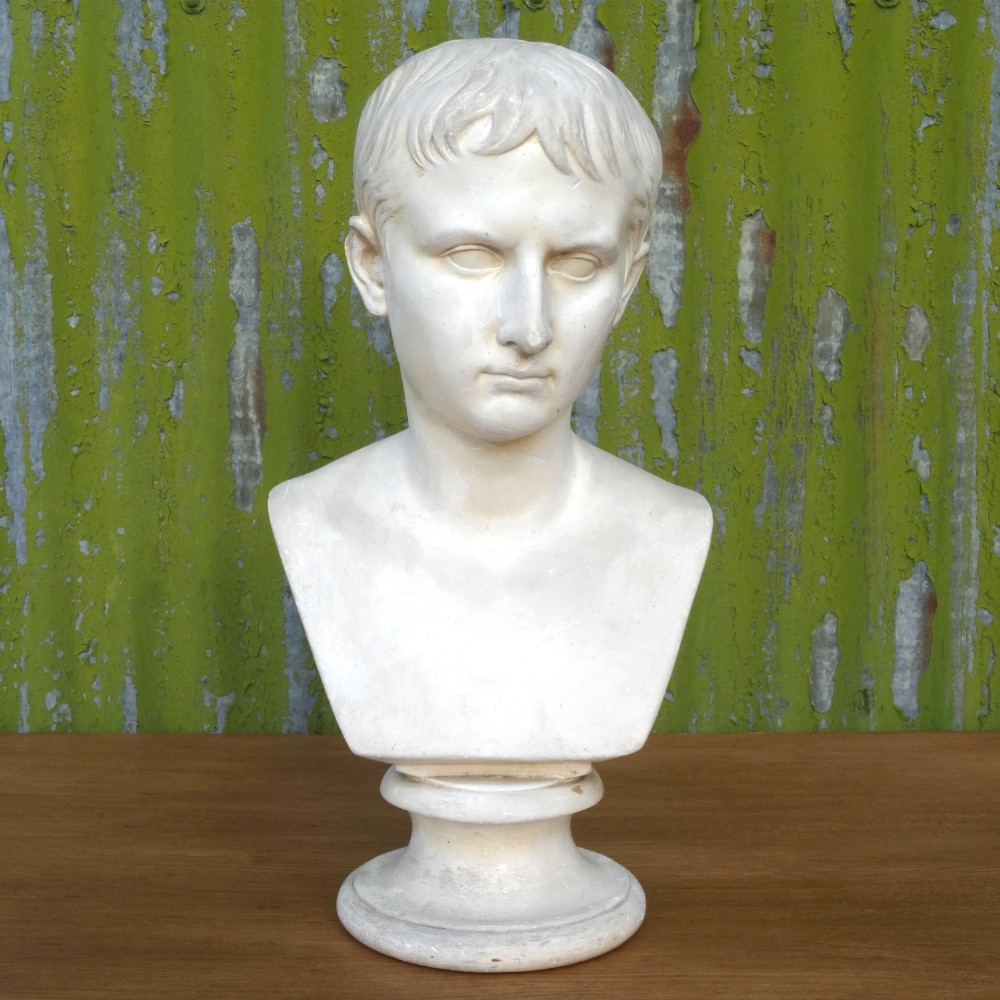 Grand Tour Brucciani Plaster Bust of the Young Augustus