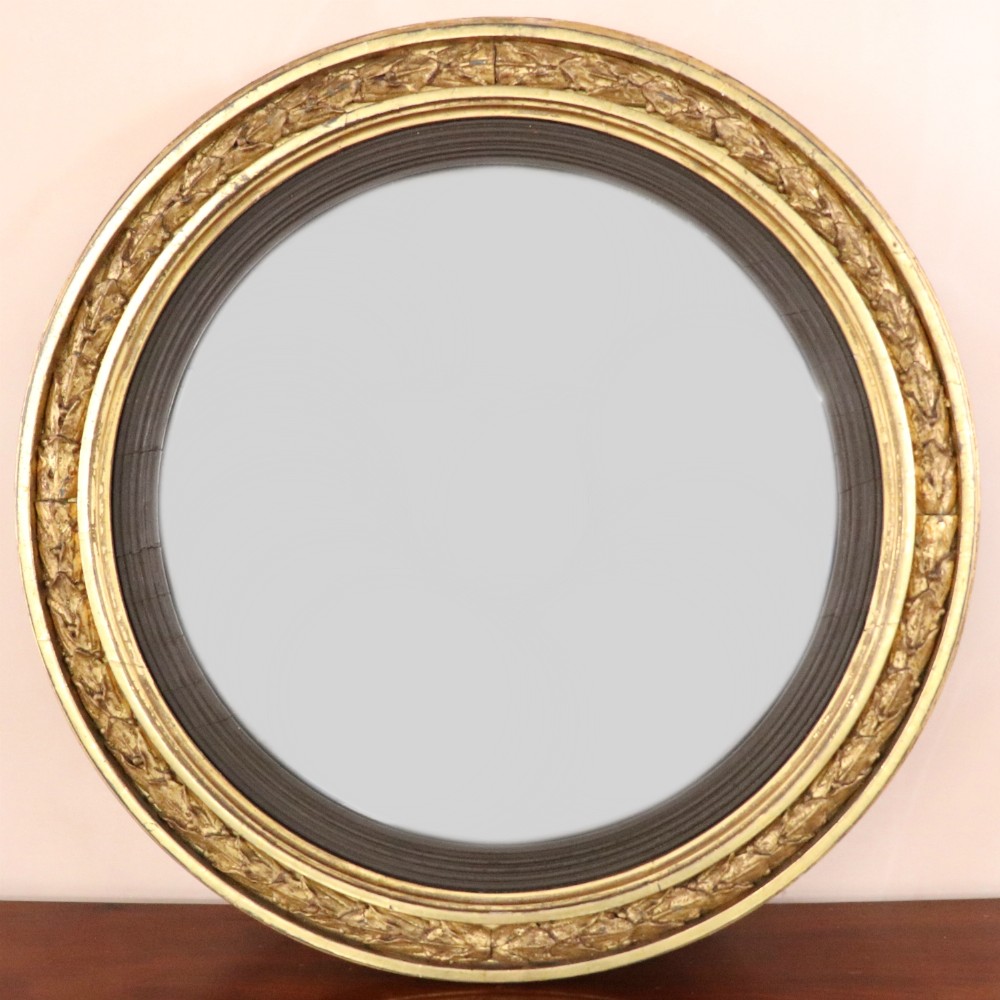 Regency Gilt Convex Mirror