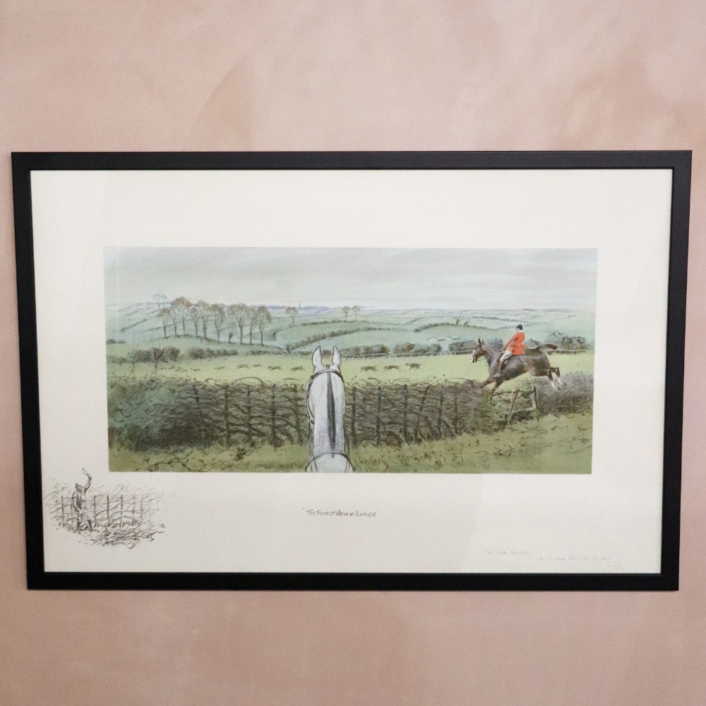 Snaffles 'The Finest View in Europe’ Original Print