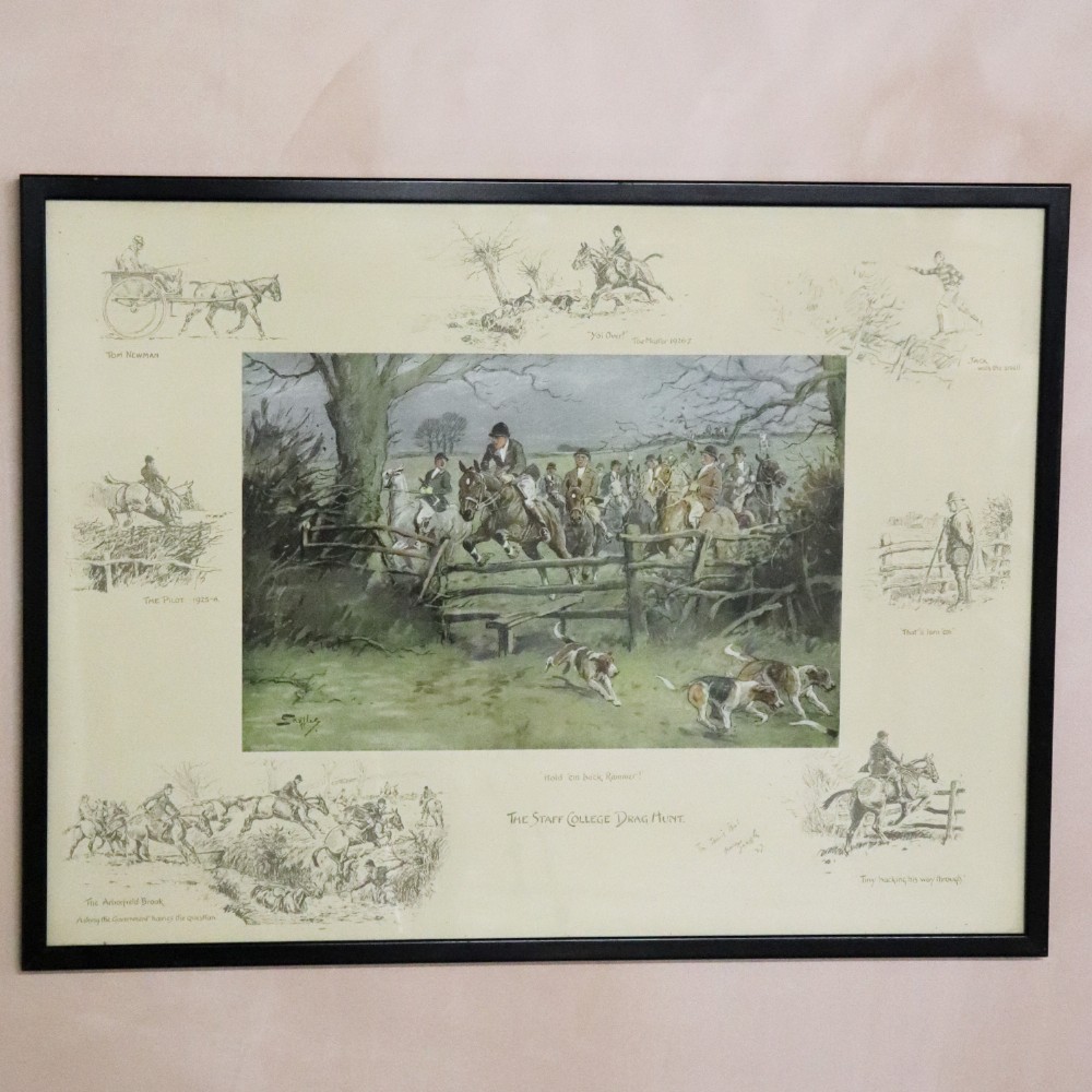 Snaffles 'The Staff College Drag Hunt.' Original Print