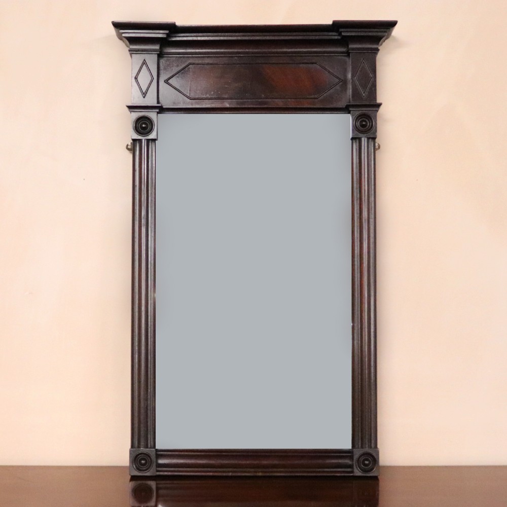 George III Mahogany Pier Mirror 