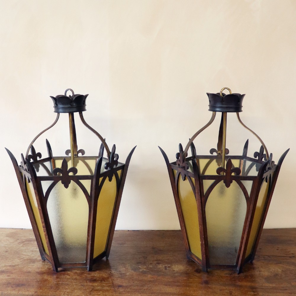 Pair of Gothic Lanterns