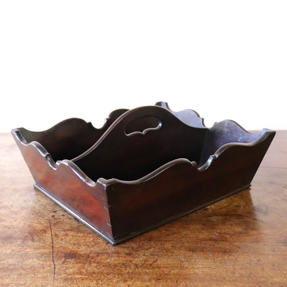 George III Mahogany Cutlery Tray