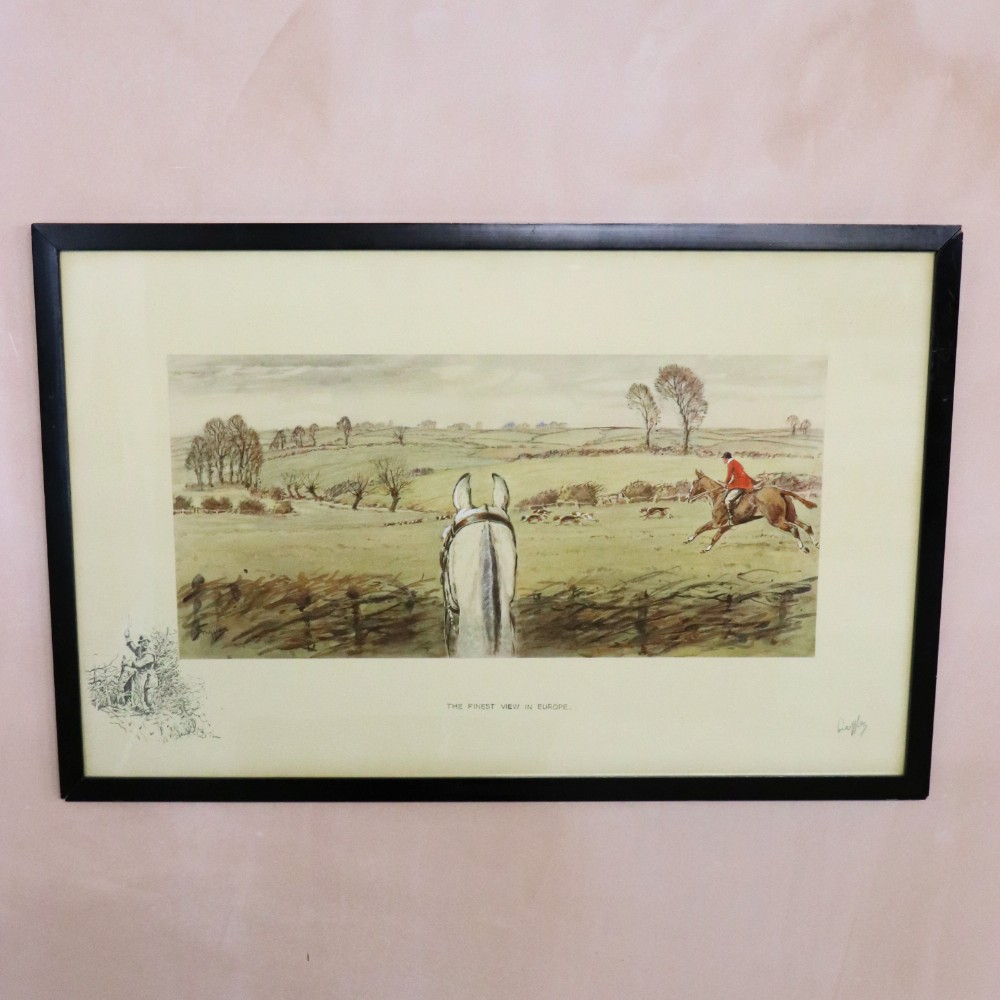 Snaffles 'The Finest View in Europe' Original Print