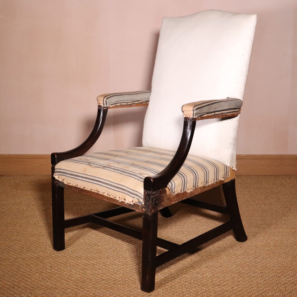 George III Mahogany Gainsborough Chair 