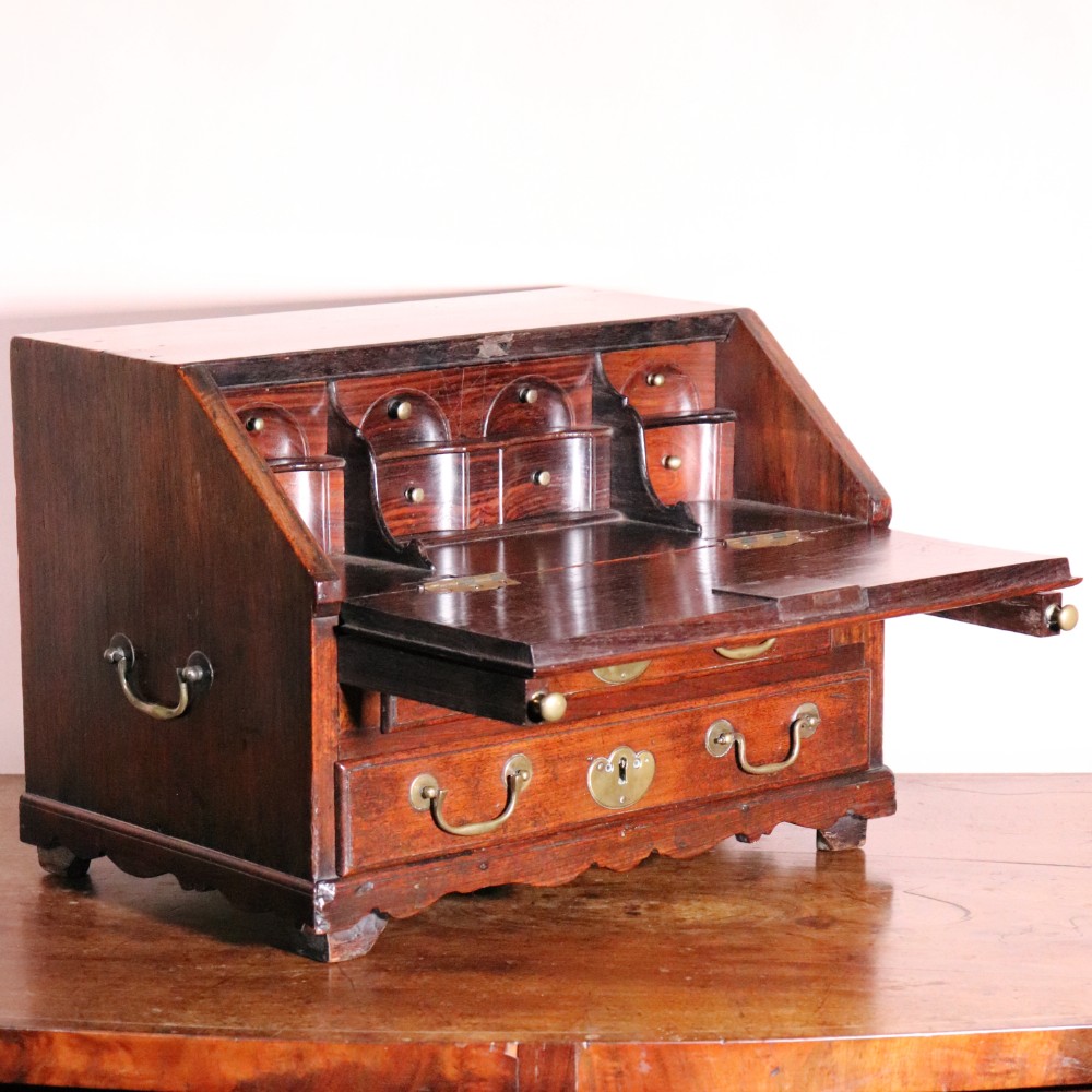 18th Century Chinese Export Padouk Table Bureau