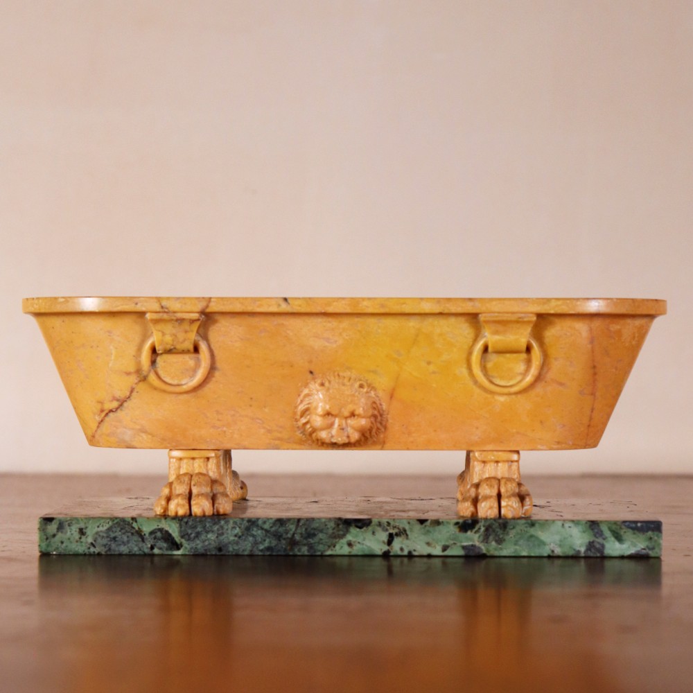 19th Century Giallo Antico Marble Roman Bath