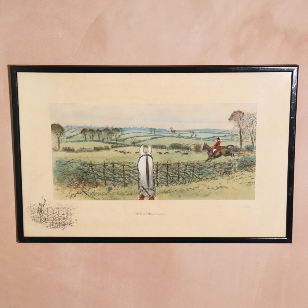 Snaffles 'The Finest View in Europe' Rare Original Print