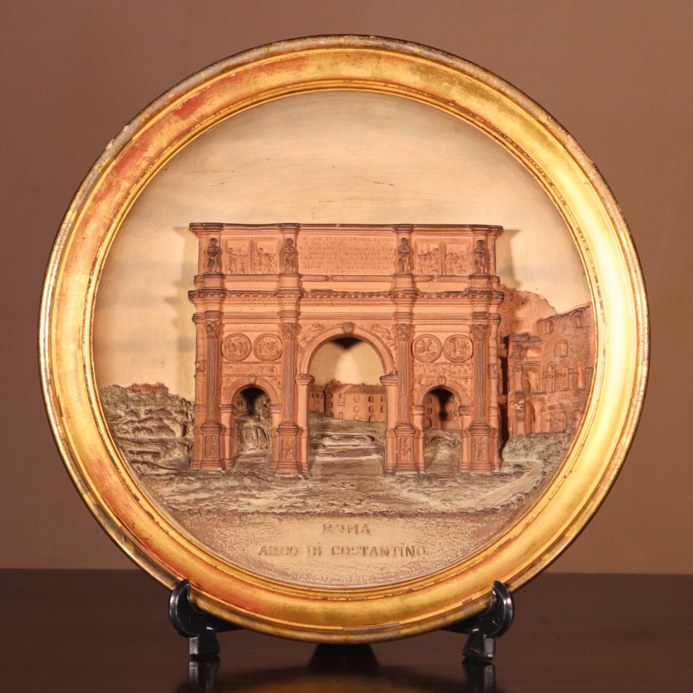 Antique Grand Tour Plaque of the Arch of Constantine