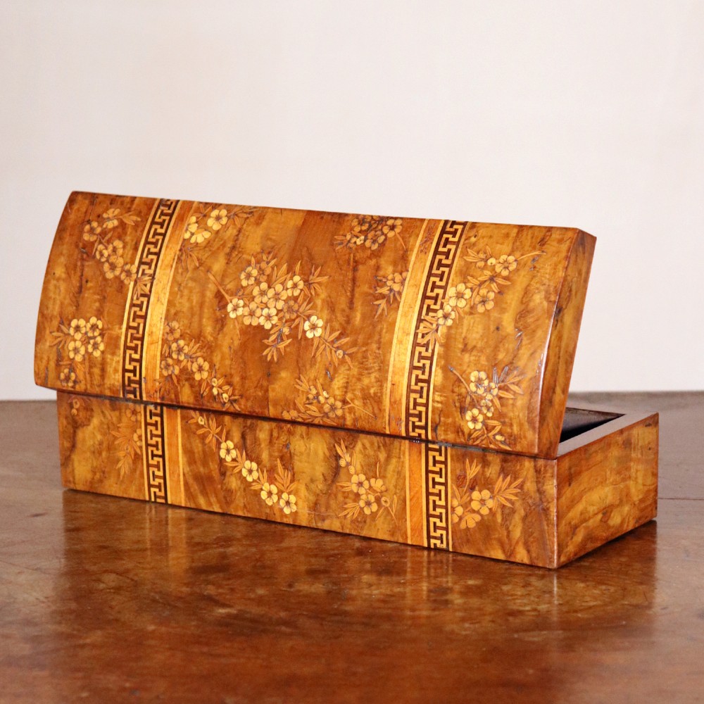 19th Century New Zealand Marquetry Inlaid Box By William Seuffert 
