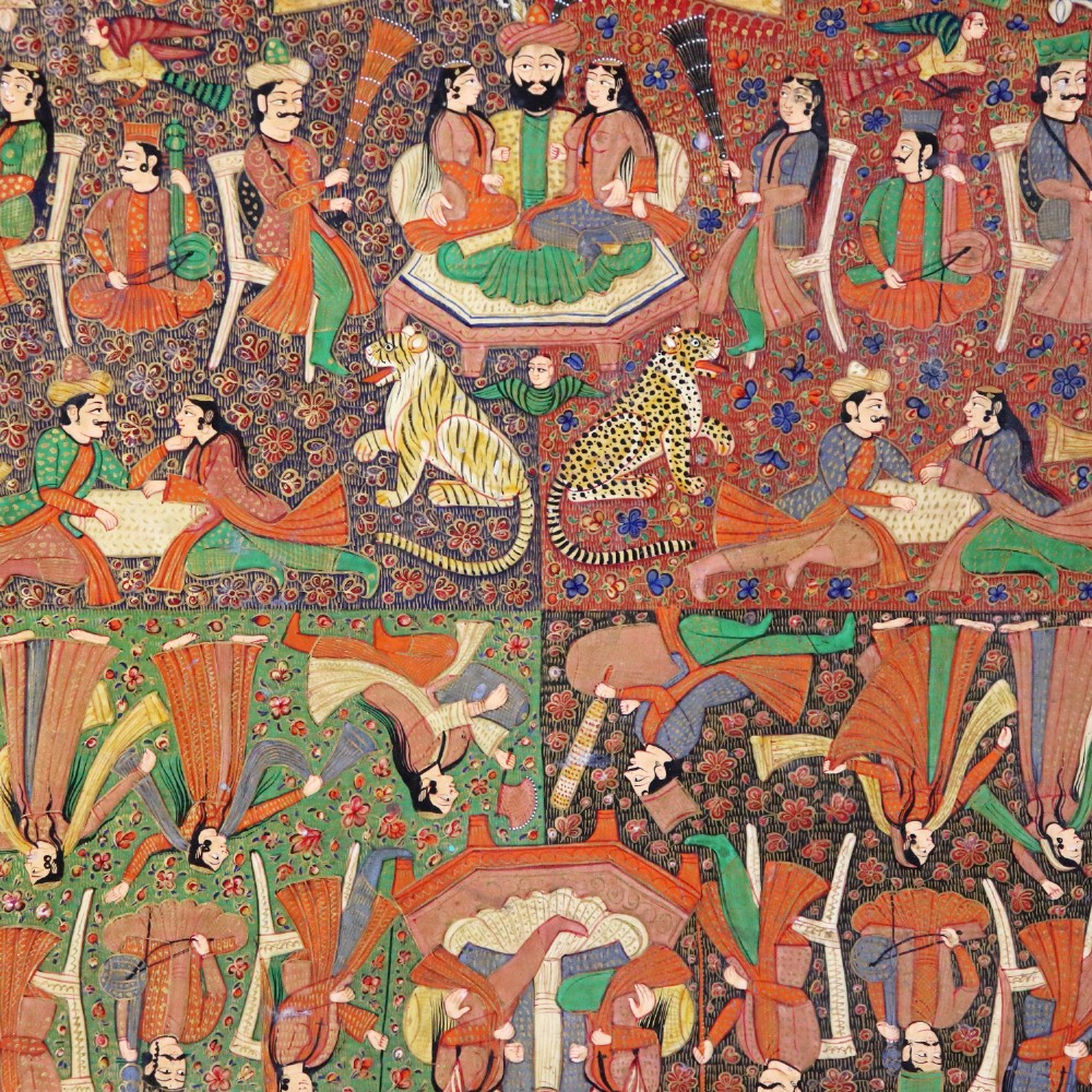 Antique Kashmir Tray View III