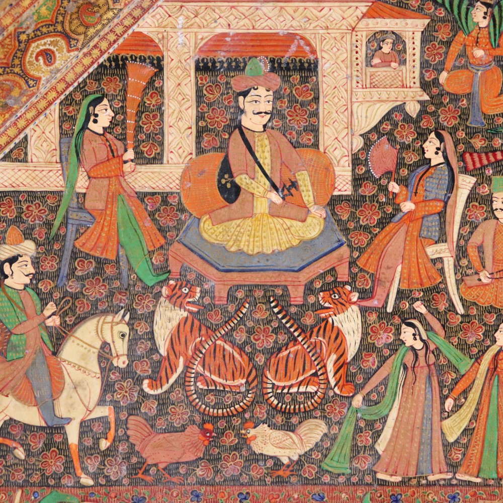 Antique Kashmir Tray View V