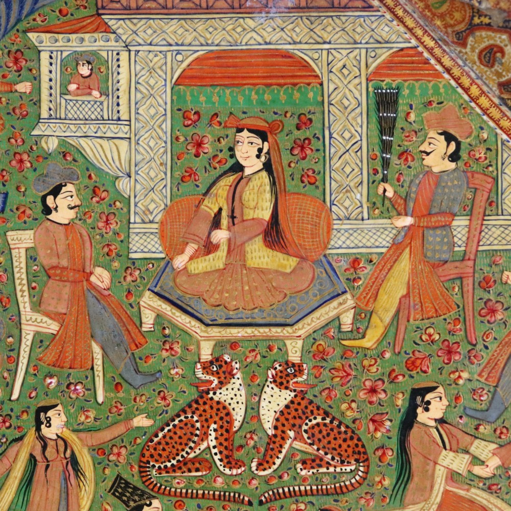 Antique Kashmir Tray View VII