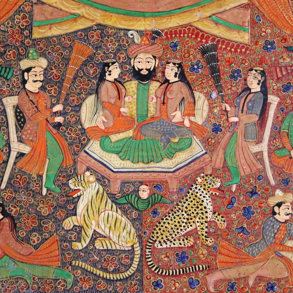 Antique Kashmir Tray View VIII