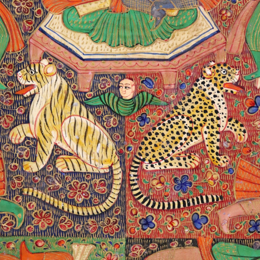 Antique Kashmir Tray View IX
