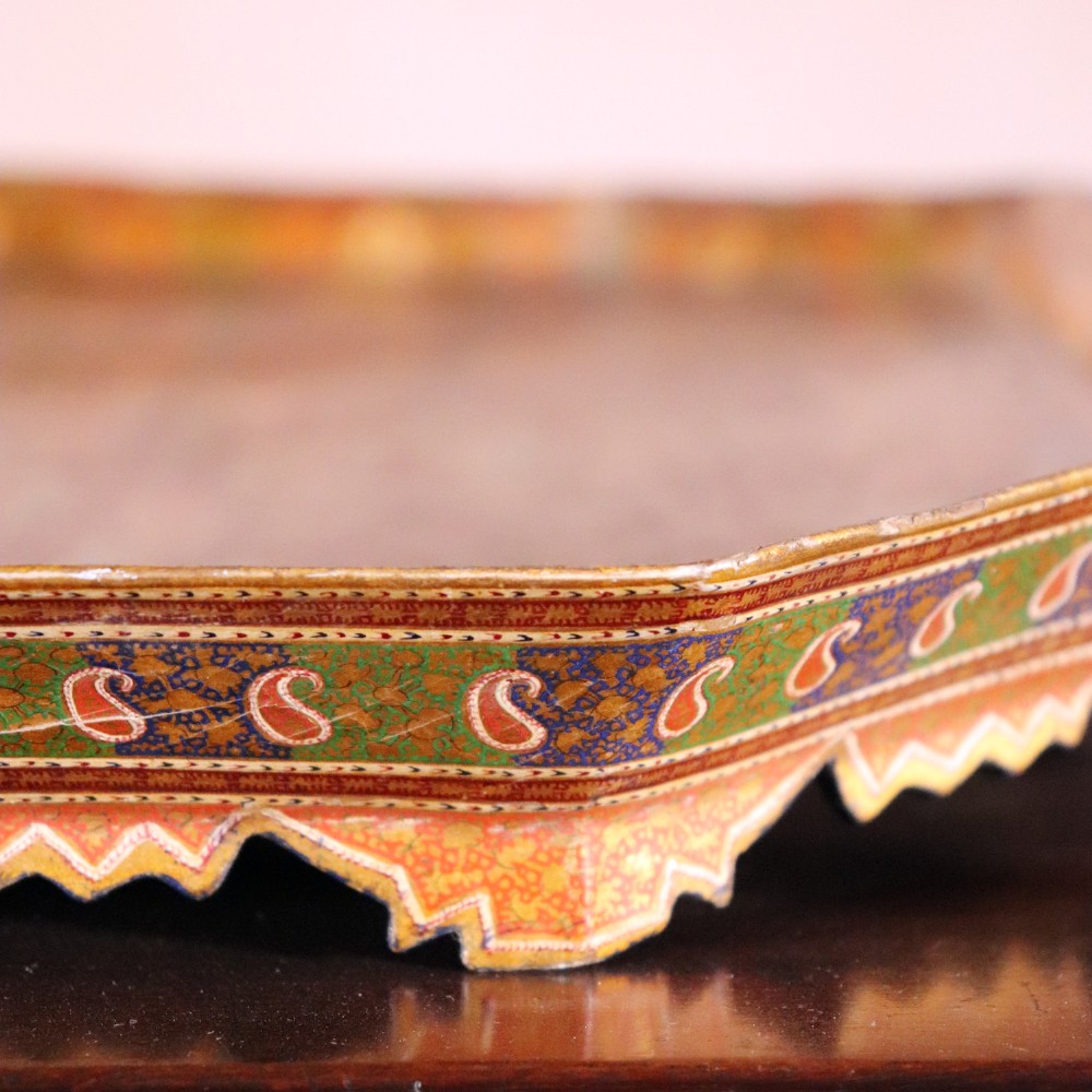 Antique Kashmir Tray View XIV