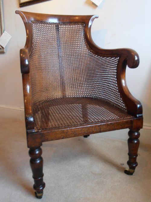 George IV Mahogany Bergere Armchair
