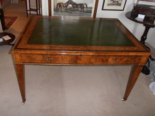 Walnut and Amboyna Writing Table C 1830