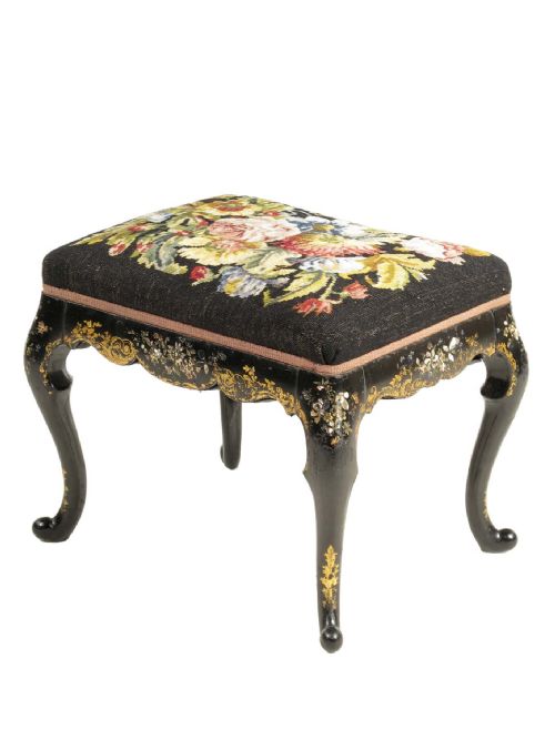 Japanned Rectangular Stool