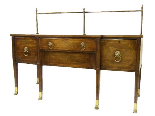 George 111 Mahogany Breakfont Sideboard