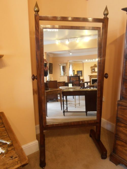 Mahogany Cheval Mirror C 1825-1835
