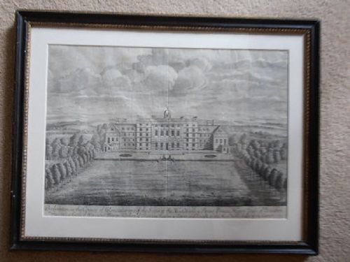 Engraving by Robert White 1699 - Badminton House