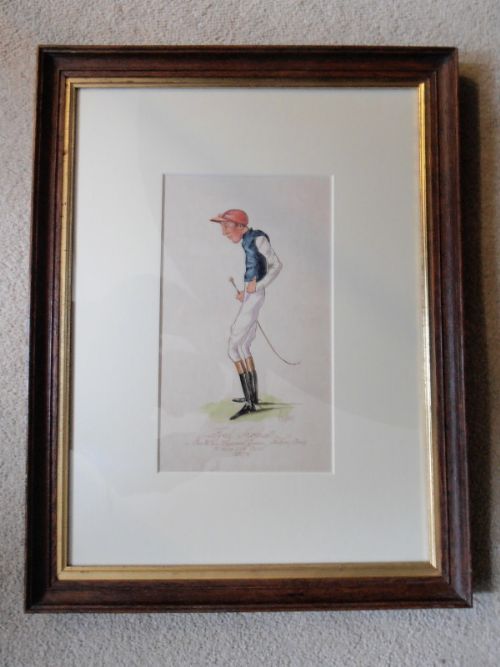 fig 2. Rare Watercolour of Fred Archer by Astor