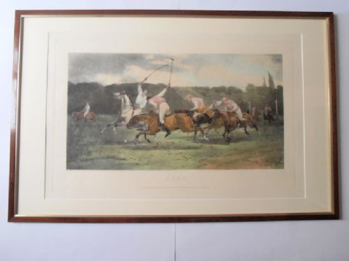 John Charles Dolman 'Polo' Hand Coloured Photogravure