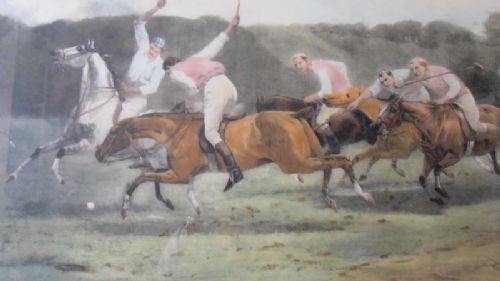 fig 1. John Charles Dolman 'Polo' Hand Coloured Photogravure