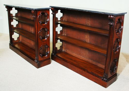 A Pair of Victorian Mahogany Bookcases