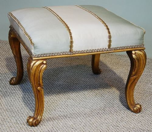 A 19th Century Gilded Stool
