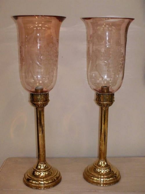 A Pair of Brass Early 20th Century Ejector Storm Lamps
