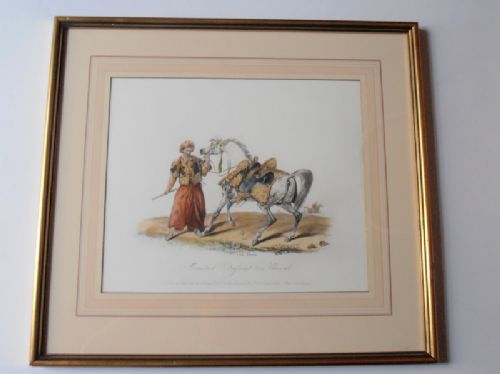 fig 1. Carle Vernet Set of Three Aquatints of Mamelucks