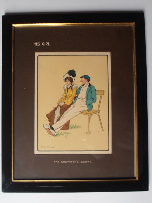 After Victor Venner, a Set of Four Colour Prints Entitled 'His Girl'