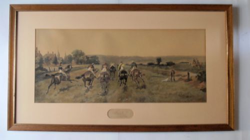 After John Beer (1883-1916) Set of Six Racing Scenes