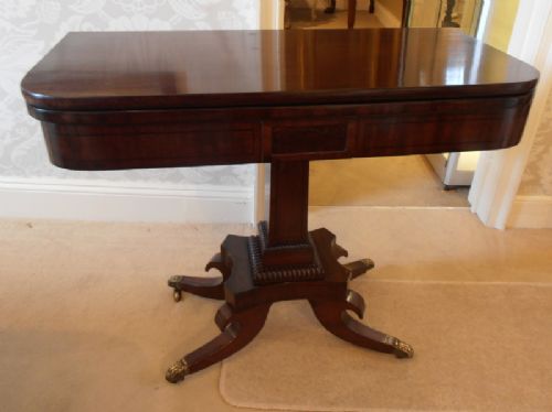 Mahogany Card Table C1830