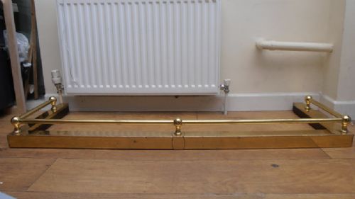 Victorian Brass Railed Fender