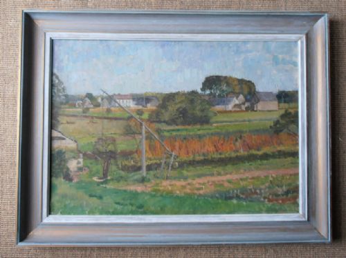 Richard Rees (1900-1970), Oil on Canvas 'Summer Lanscape