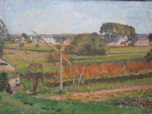 fig 1. Richard Rees (1900-1970), Oil On Canvas 'Summer Lanscape