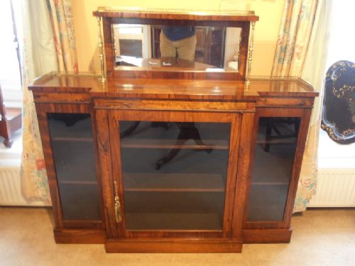 Rosewood Breakfont Chiffonier/bookcase