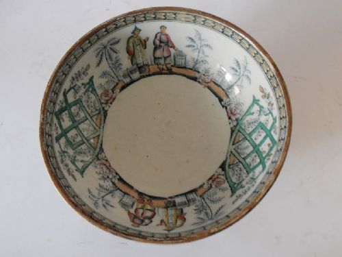 19thc Staffordshire Beech & Hancock Pekin Bowl