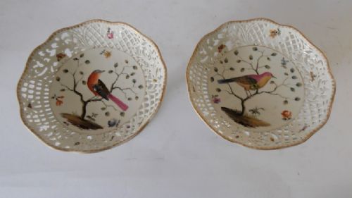Pair of Late 19thc Meissen Comports